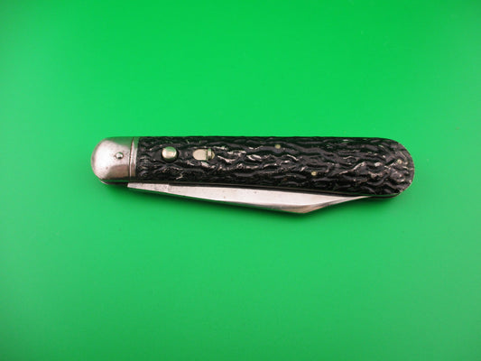 PRESTO SMALL STAMP Rare Early All metal Hunter Vintage switchblade knife
