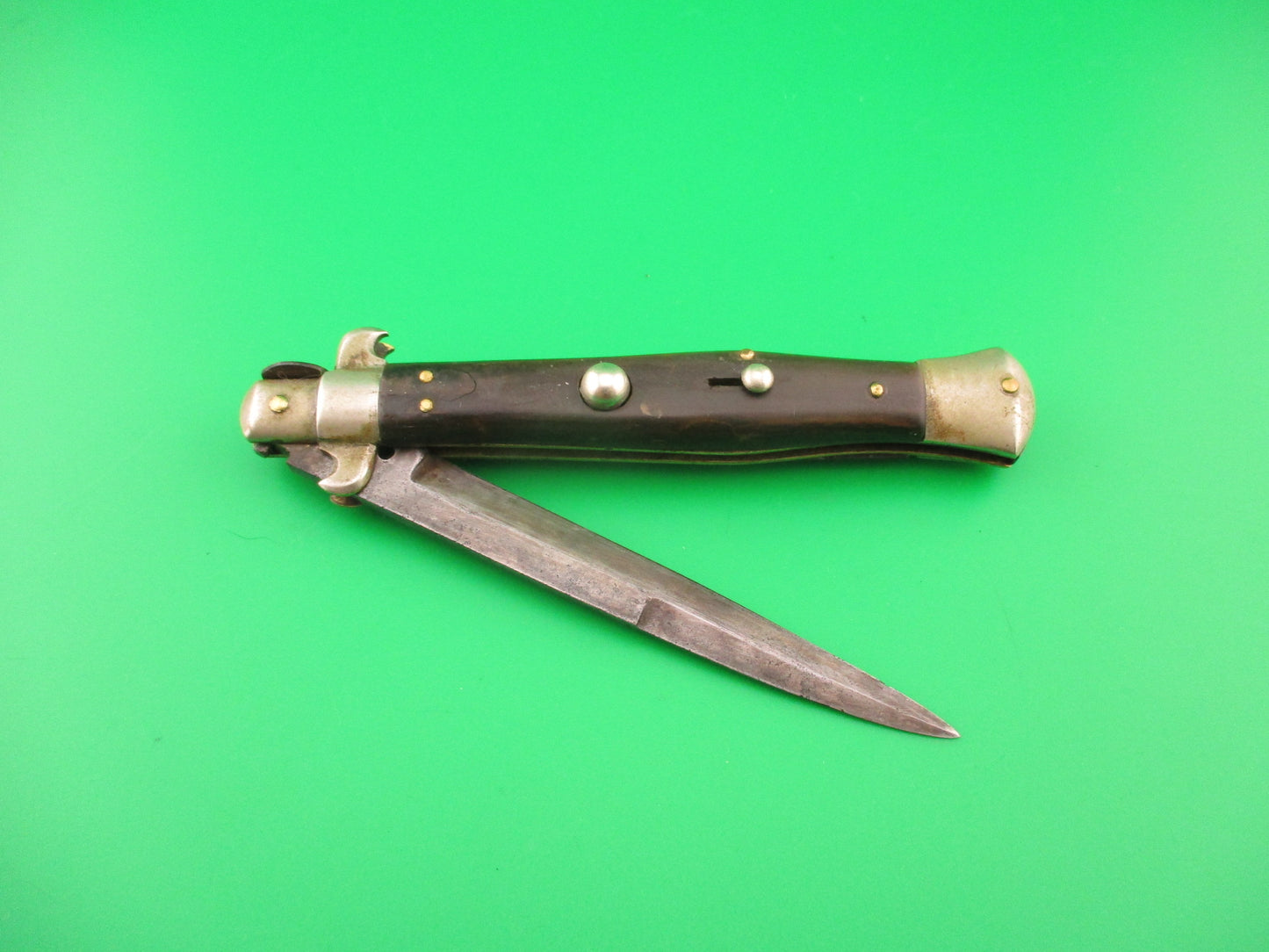 MANIAGO 23cm Italian Flatguard Wasp body Vintage 1930s automatic knife