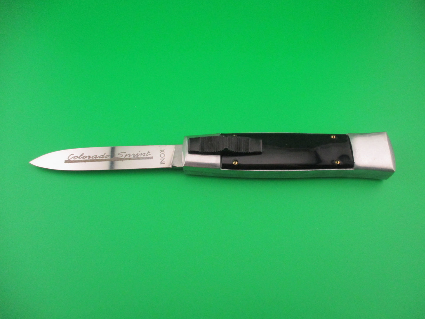 COLORADO SPRINT INOX 22cm Italian OTF DA etched automatic knife