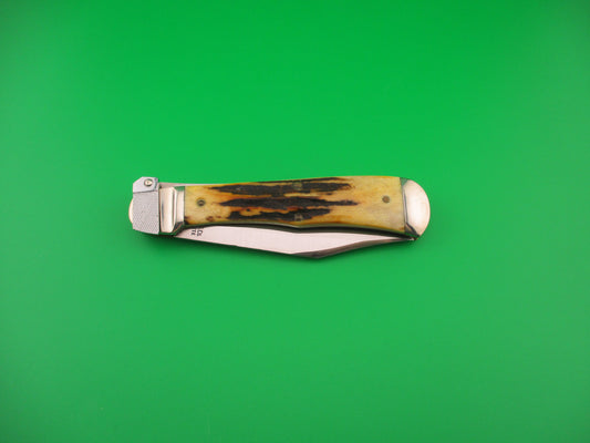 Aerial AC MFG Co Marinette, WIS Stag Lever K112 switchblade knife