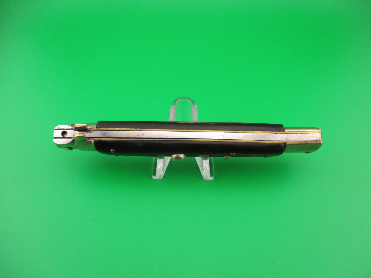 MAURO MARIO ITALY 28cm Picklock Stiletto 1950s Vintage automatic knife w horn