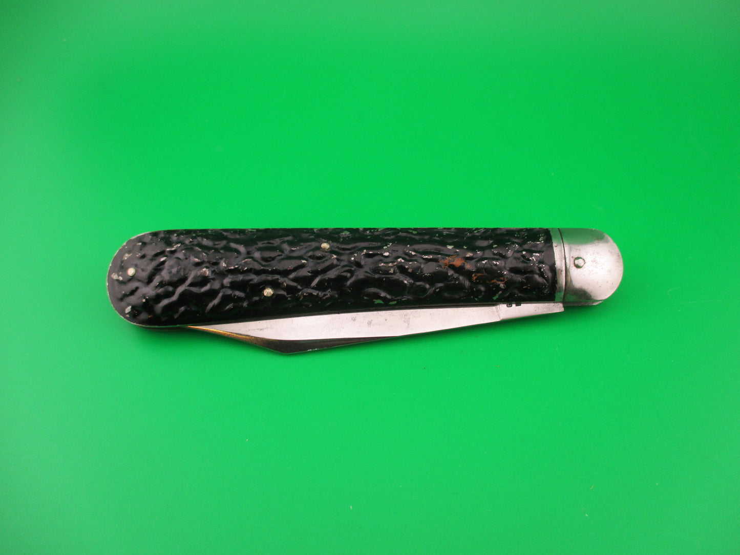 PRESTO SMALL STAMP Rare Early All metal Hunter Vintage switchblade knife
