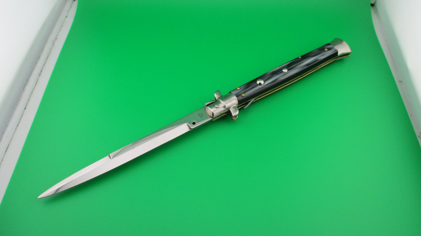 MANIAGO ITALY 33cm Italian Stiletto swivel bolster automatic knife