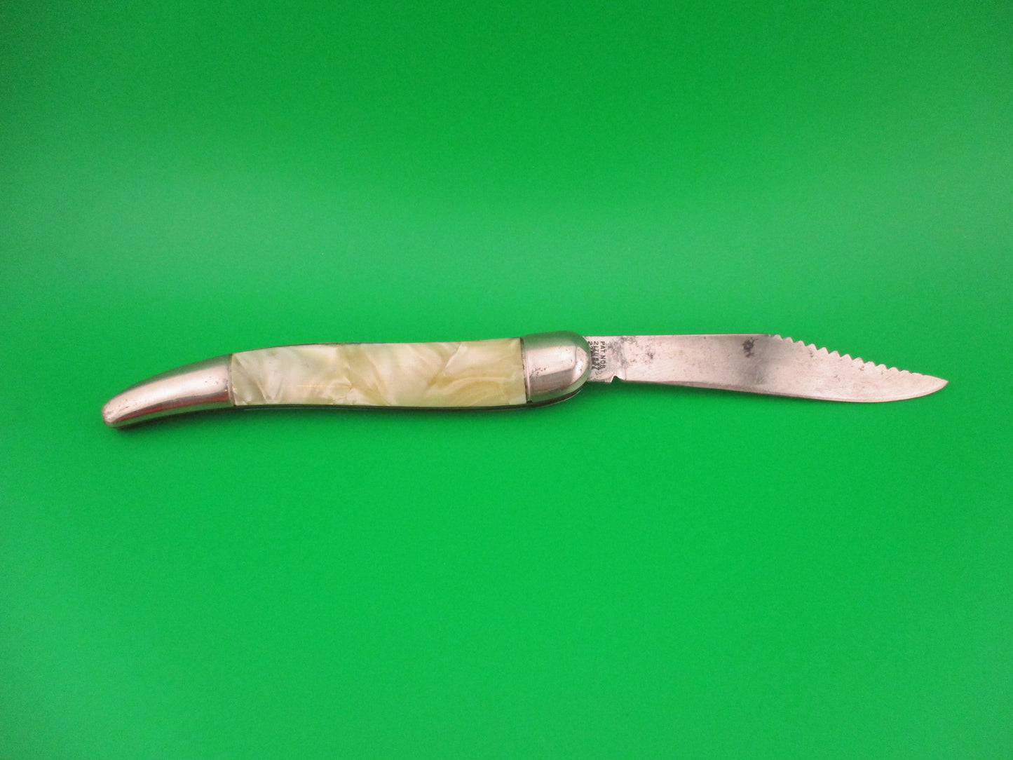Hammer Brand Imperial Toothpick Fisherman's Switchblade knife w/ blade etch