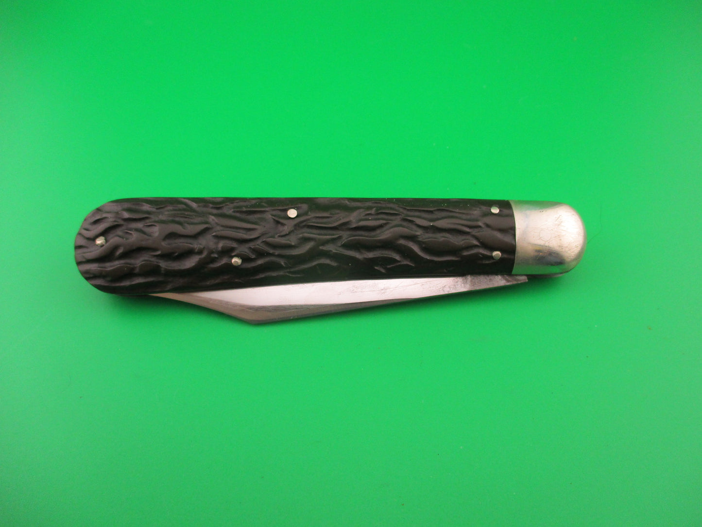 CHALLENGE CUT CO FLYLOCK Antique Hunter Black Switchblade knife