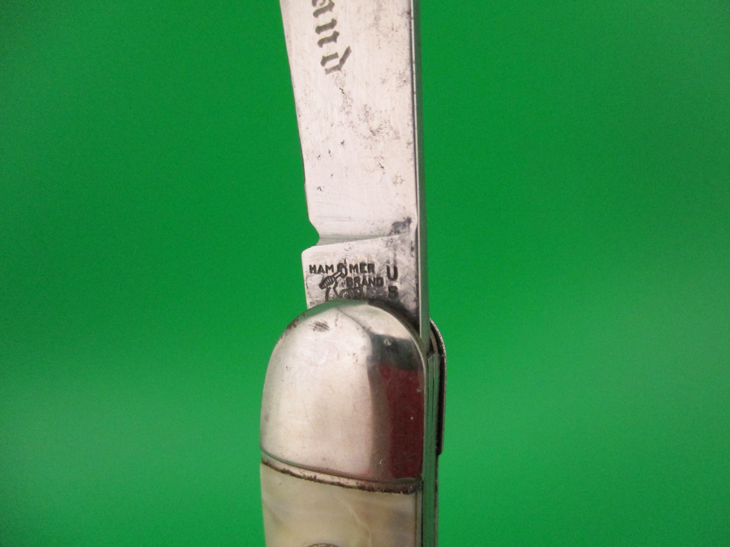 Hammer Brand Imperial Toothpick Fisherman's Switchblade knife w/ blade etch