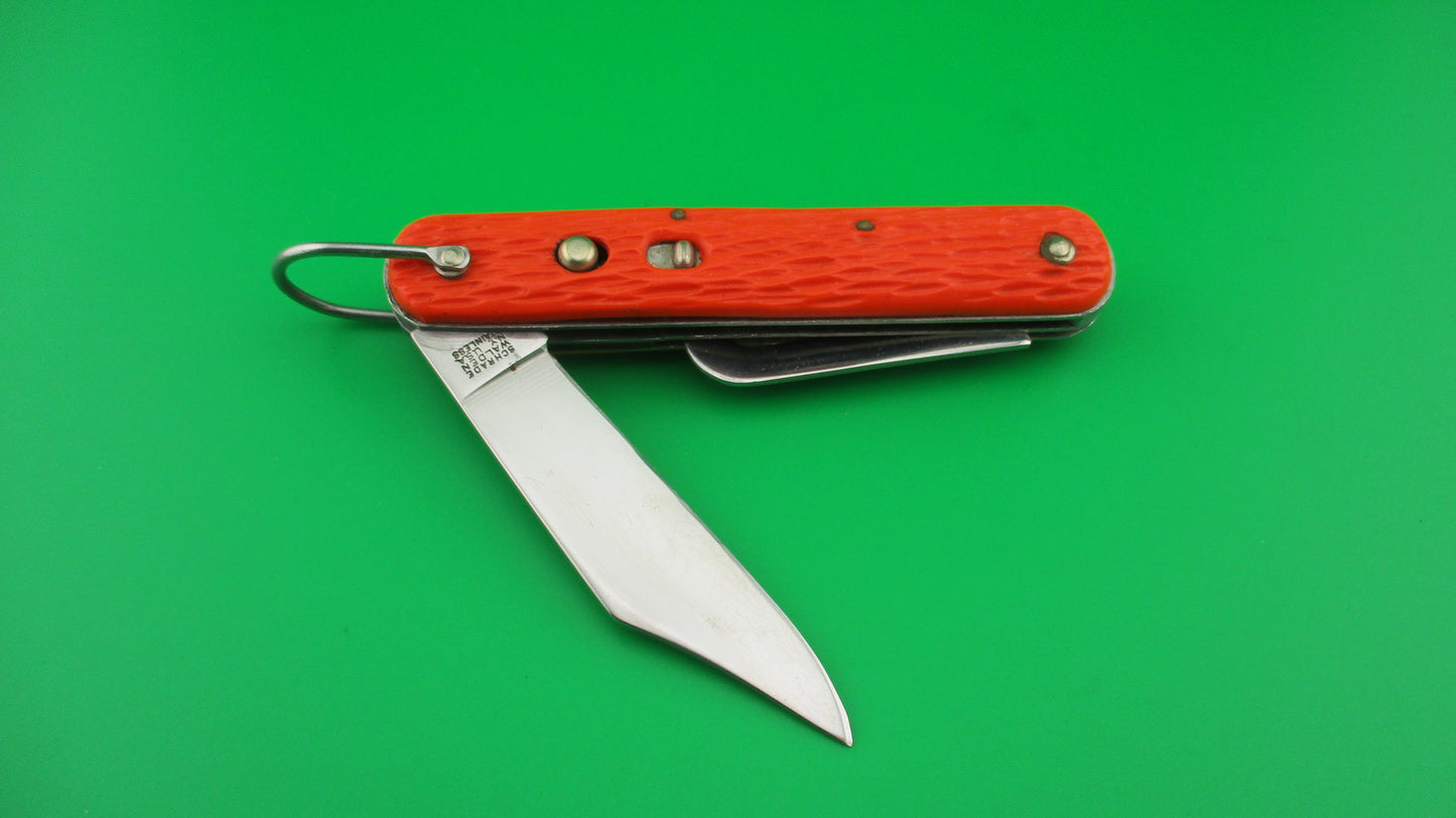 z Schrade Walden vintage MC1 Orange military paratrooper switchblade