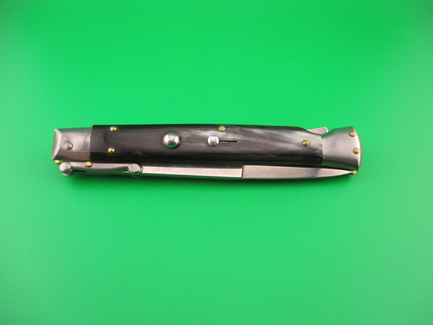 FRANK B ITALY 28cm Italian Swing Guard Dark Horn automatic knife