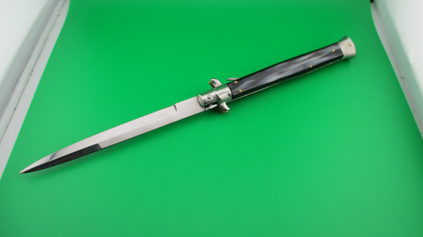 MANIAGO ITALY 33cm Italian Stiletto swivel bolster automatic knife