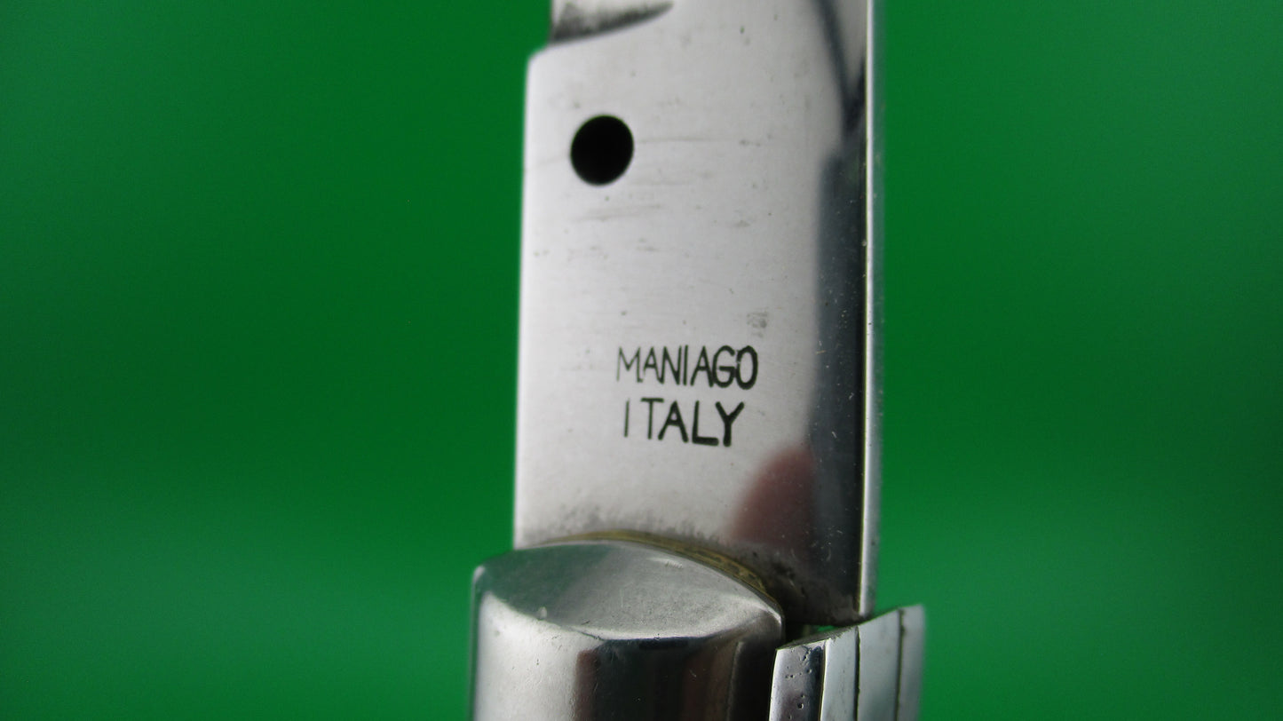 MANIAGO ITALY 33cm Italian Stiletto swivel bolster automatic knife