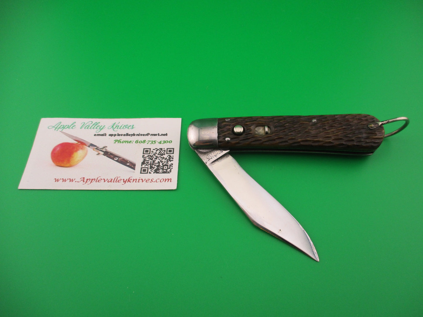 SCHRADE CUT CO M2 Bone WWII Paratrooper Military issue switchblade knife
