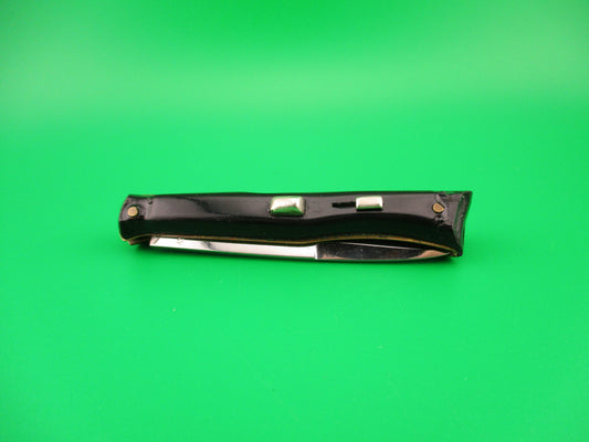 MADE ITALY INOX PATS PEND 15cm Italian Black rare Bayonet blade switchblade knife