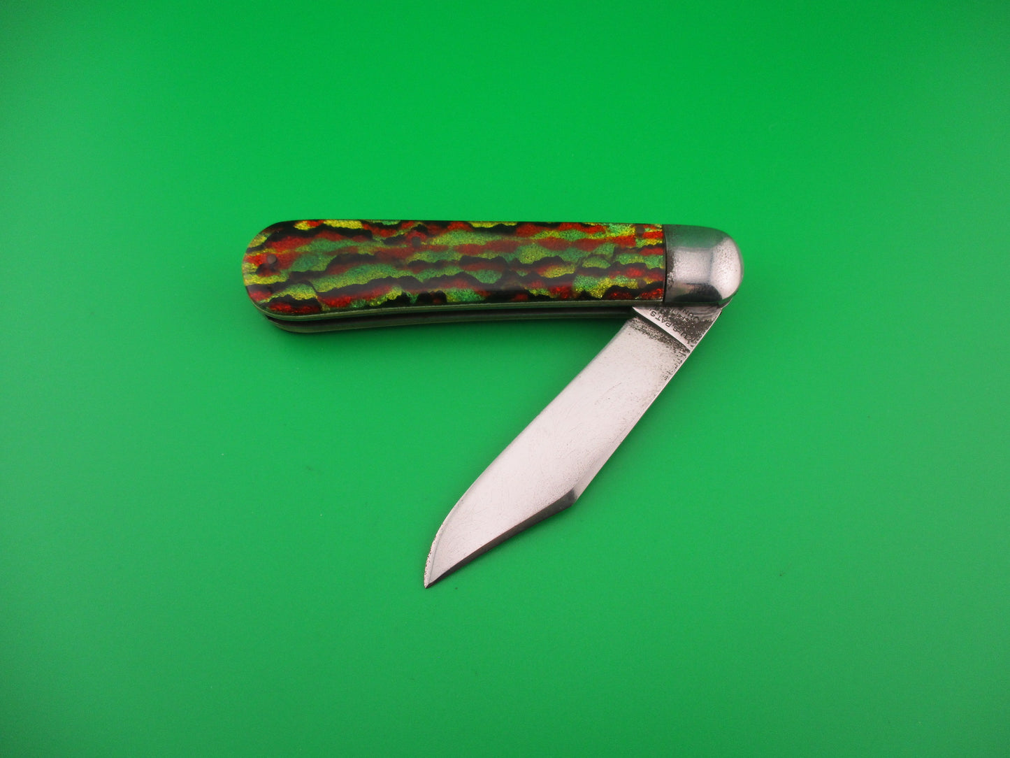 SCHRADE CUT CO Scout Christmas Tree Celluloid vintage automatic knife