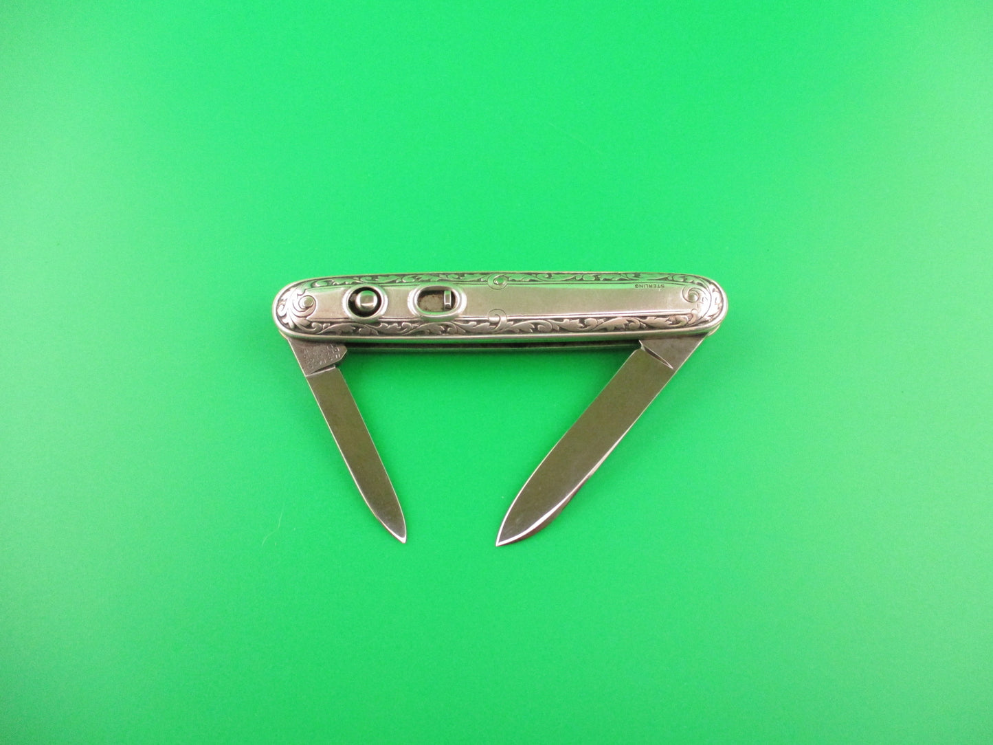 SHAPLEIGH HDW CO DE S13SS Medium Sterling double vintage automatic knife