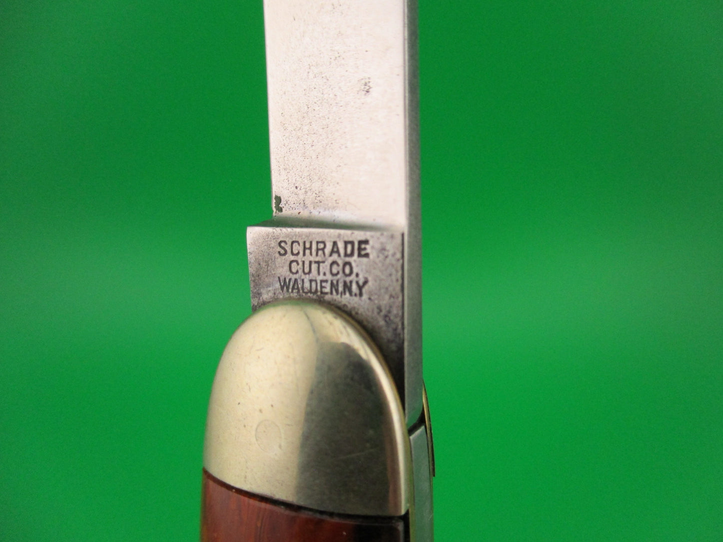 Early SCHRADE CUT CO Large 3 3/4" double switchblade Cocobolo w Full Bolsters