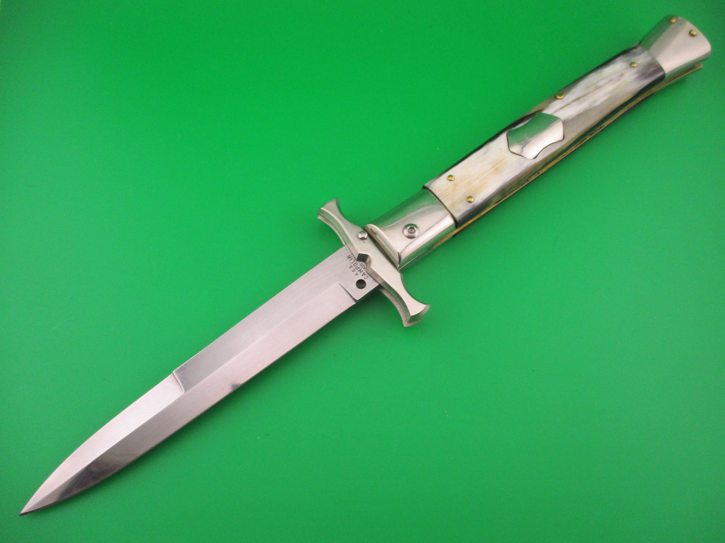 AGA CAMPOLIN 33cm (13 inch) Italian Batwing Flush Shield button automatic Pascotto