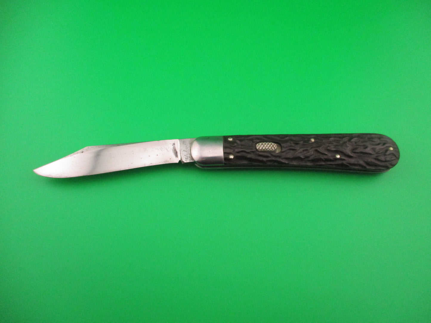 Flylock Hunter #11000 Large Single Black Wormgroove switchblade knife