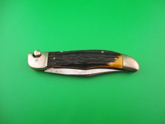 KABAR Medium (Baby) GRIZZLY Vintage Stag Automatic knife vintage