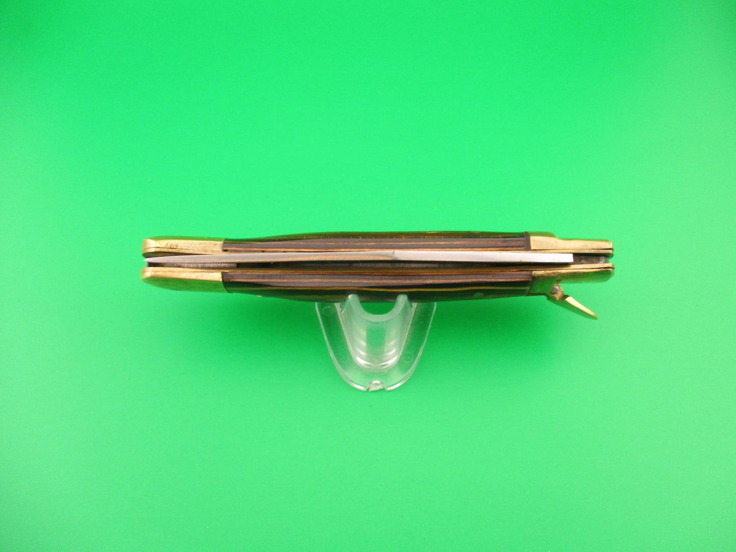 Frostwood & Brass 23cm New Lever automatic knife 9 inch w sheath