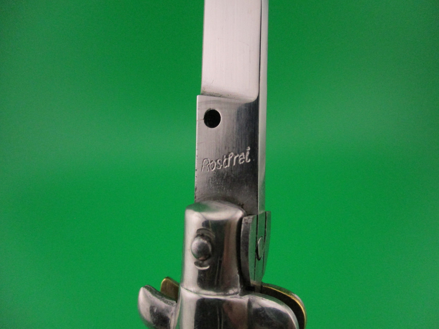 Rostfrei (slant) 16cm Italian transitional Pearlex swivel bolster 1970s Vintage automatic