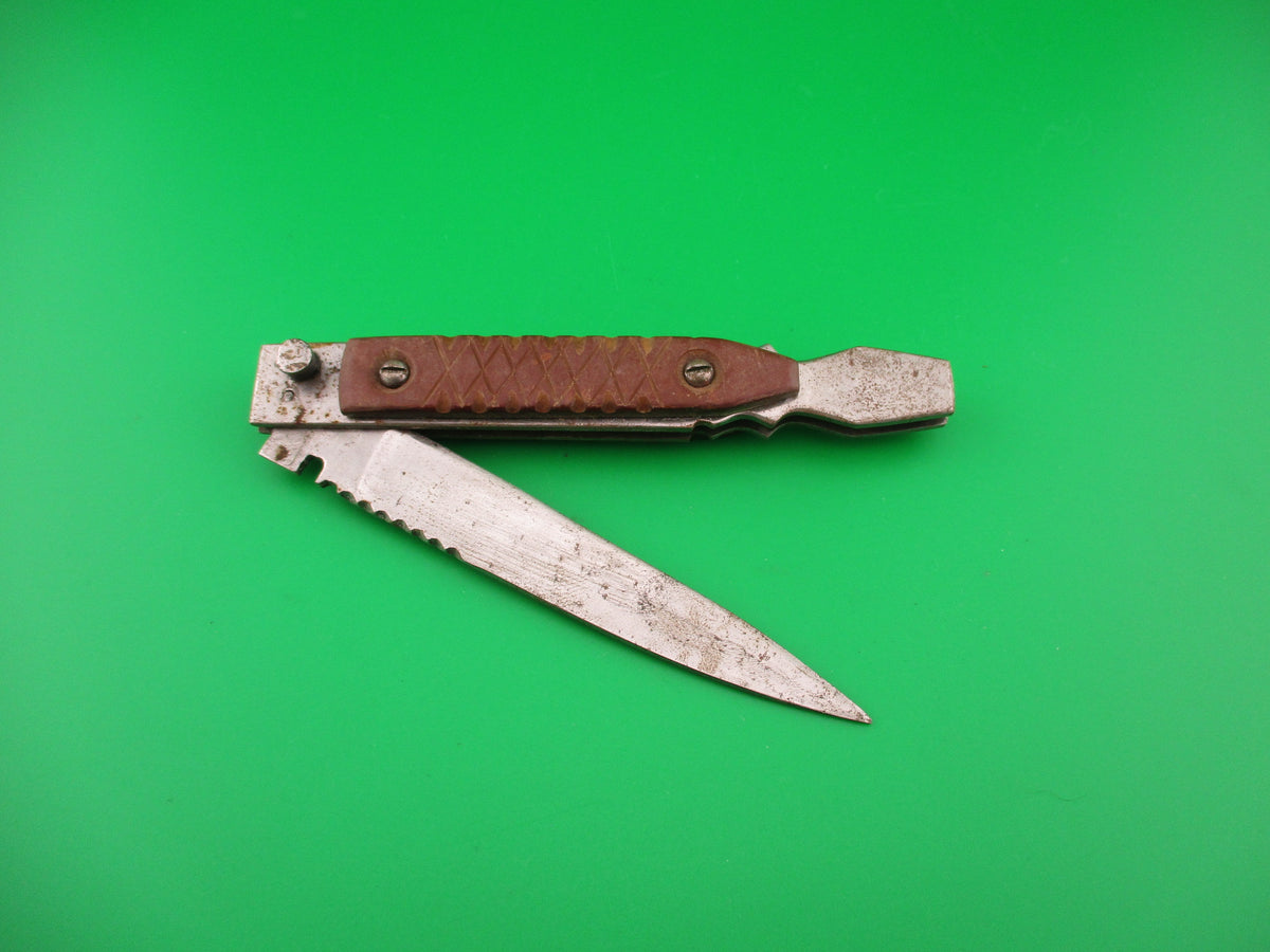 RPK 23cm Russian Prison Knife Wood Dagger blade vintage automatic knife