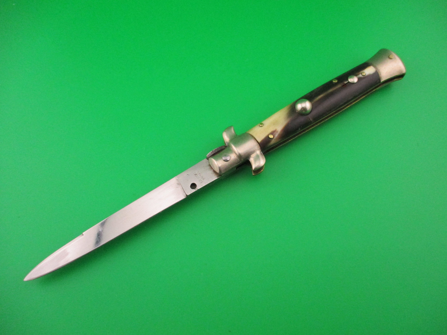 C. Jul Herbertz IMPORT 23cm Italian Transitional Brazilian horn switchblade knife