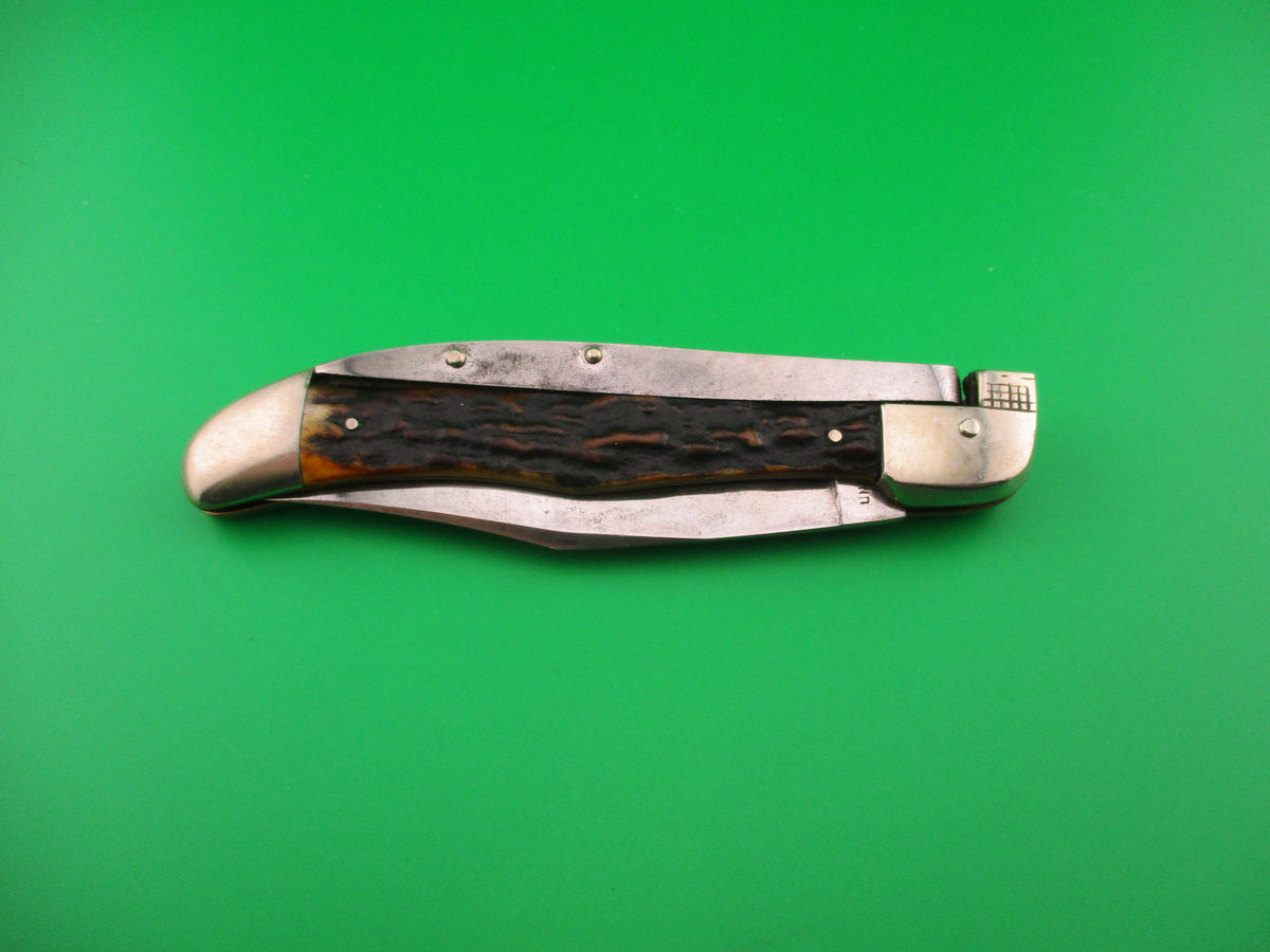 KABAR Medium (Baby) GRIZZLY Vintage Stag Automatic knife vintage