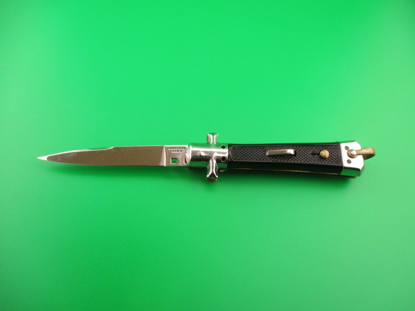 BARGEON INOX 19cm vintage French fixed guards automatic knife