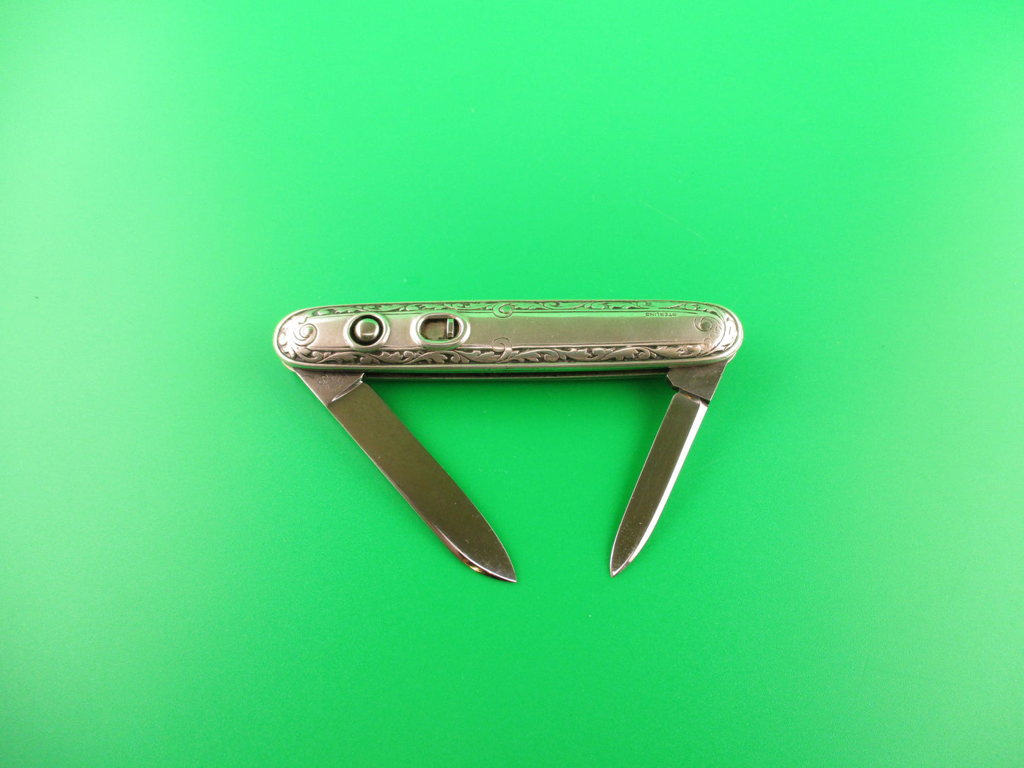SHAPLEIGH HDW CO DE S13SS Medium Sterling double vintage automatic knife