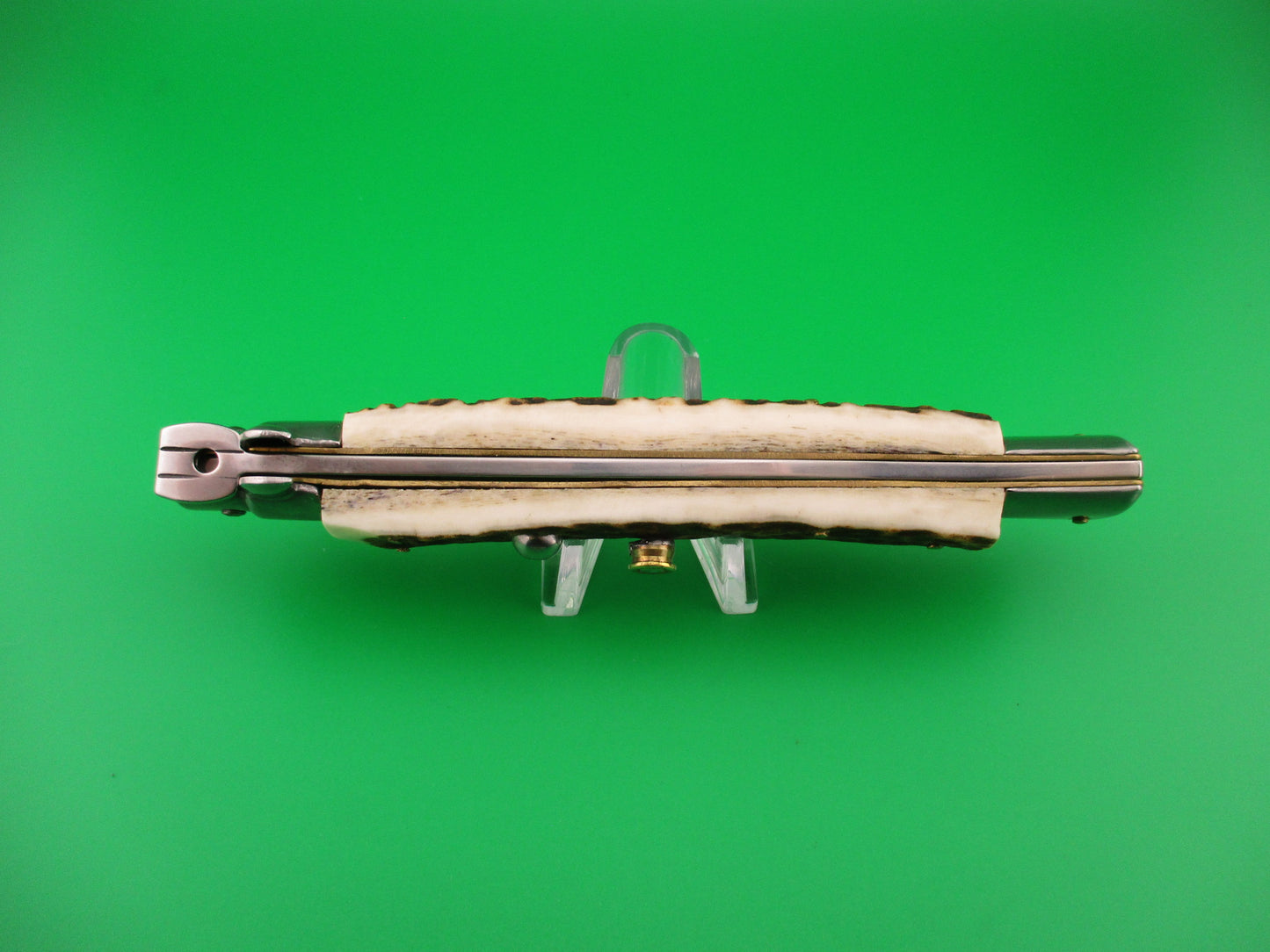 FRANK B ITALY 28cm Italian Picklock Stag KRIS blade automatic knife Bullet safety