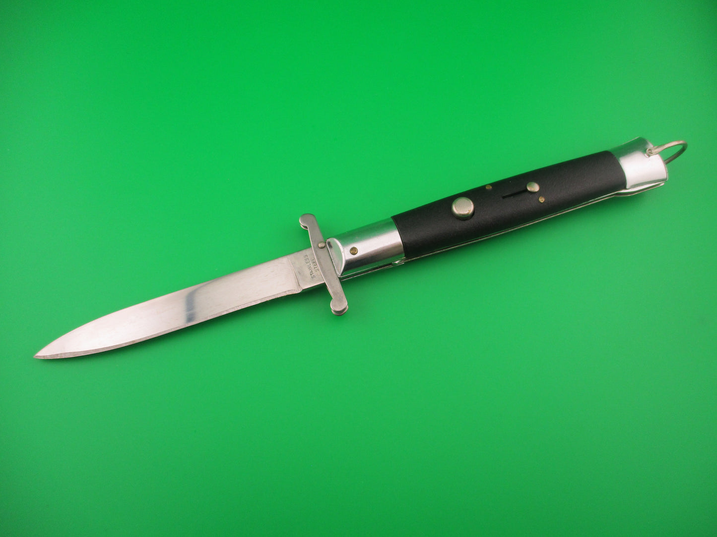 STAINLESS STEEL 26cm KORIZZY Korean large Rizzuto clone vintage automatic knife