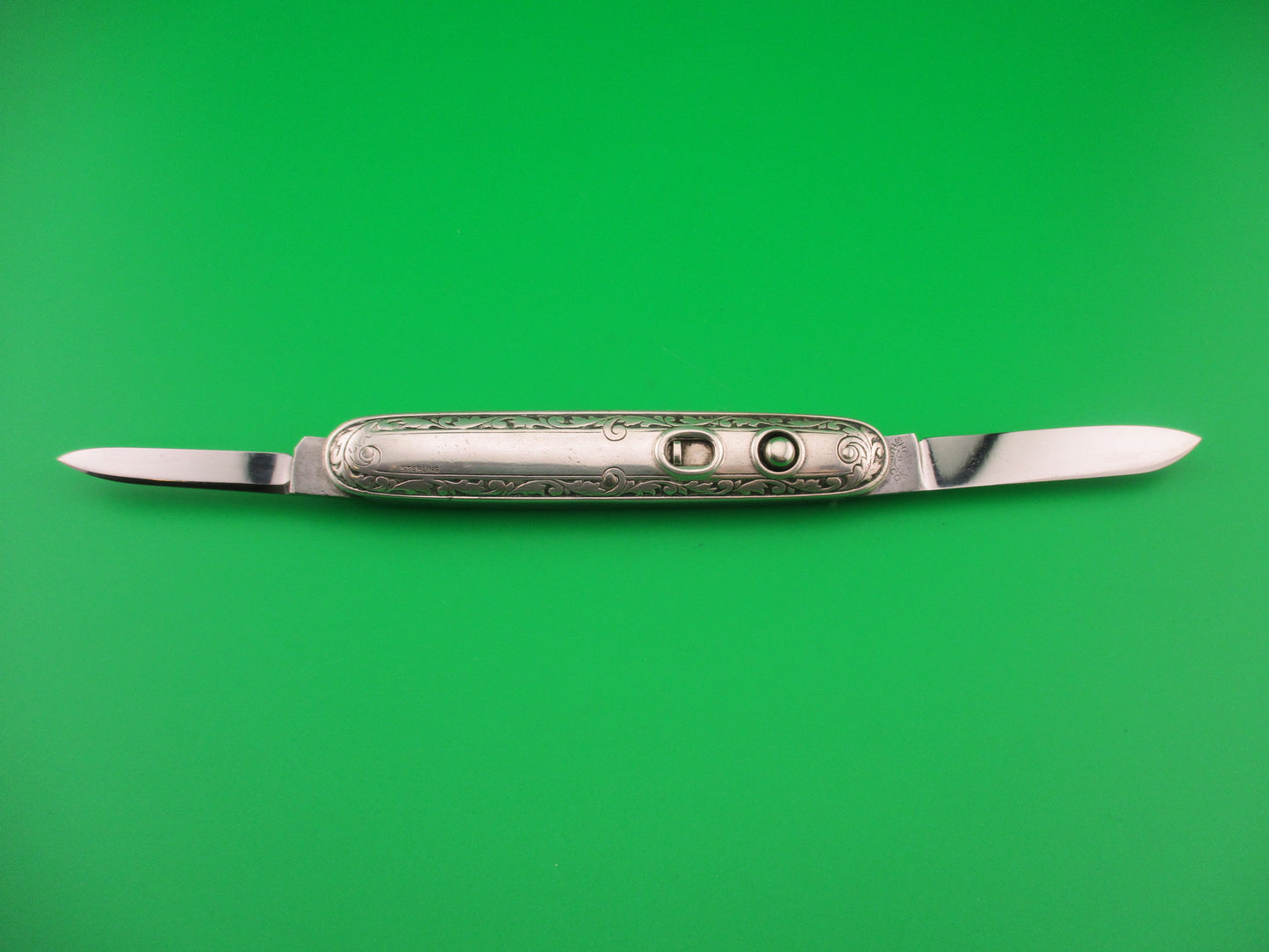 SHAPLEIGH HDW CO DE S13SS Medium Sterling double vintage automatic knife