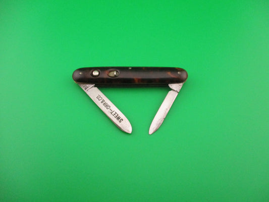 SCHRADE CUT CO Medium double SWEET ORR & CO antique automatic knife