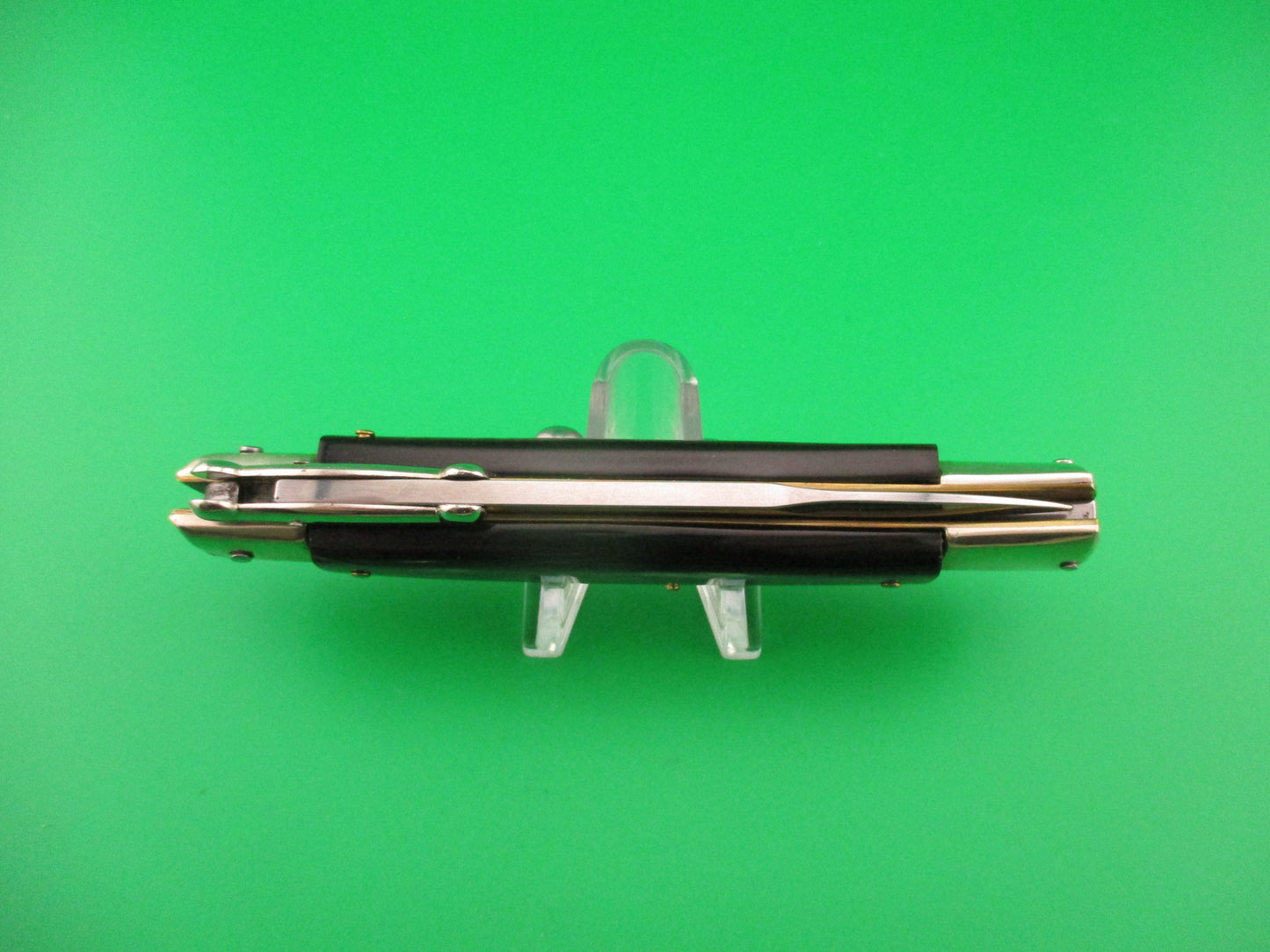 AGA CAMPOLIN 23cm Italian Swing Guard Horn Bayonet blade automatic knife