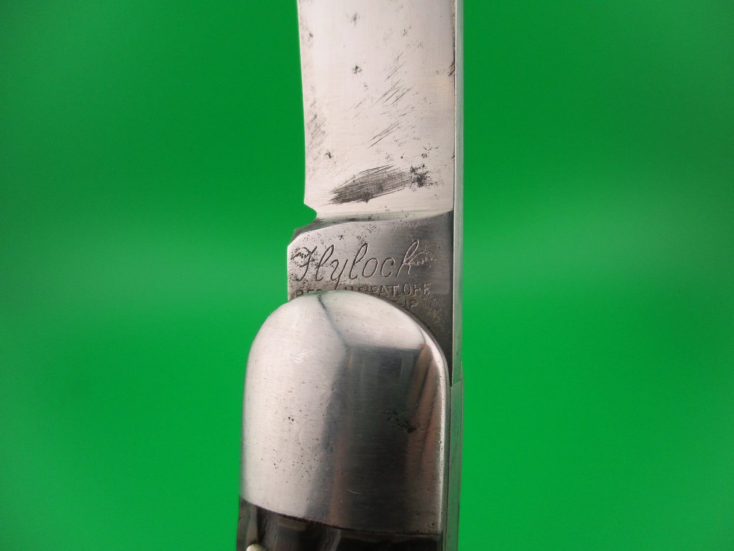 Flylock Hunter #11000 Large Single Black Wormgroove switchblade knife