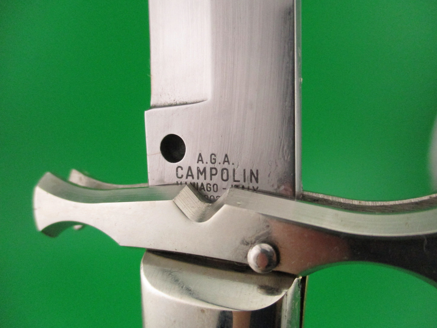 AGA CAMPOLIN 33cm (13 inch) Italian Batwing Flush Shield button automatic Pascotto