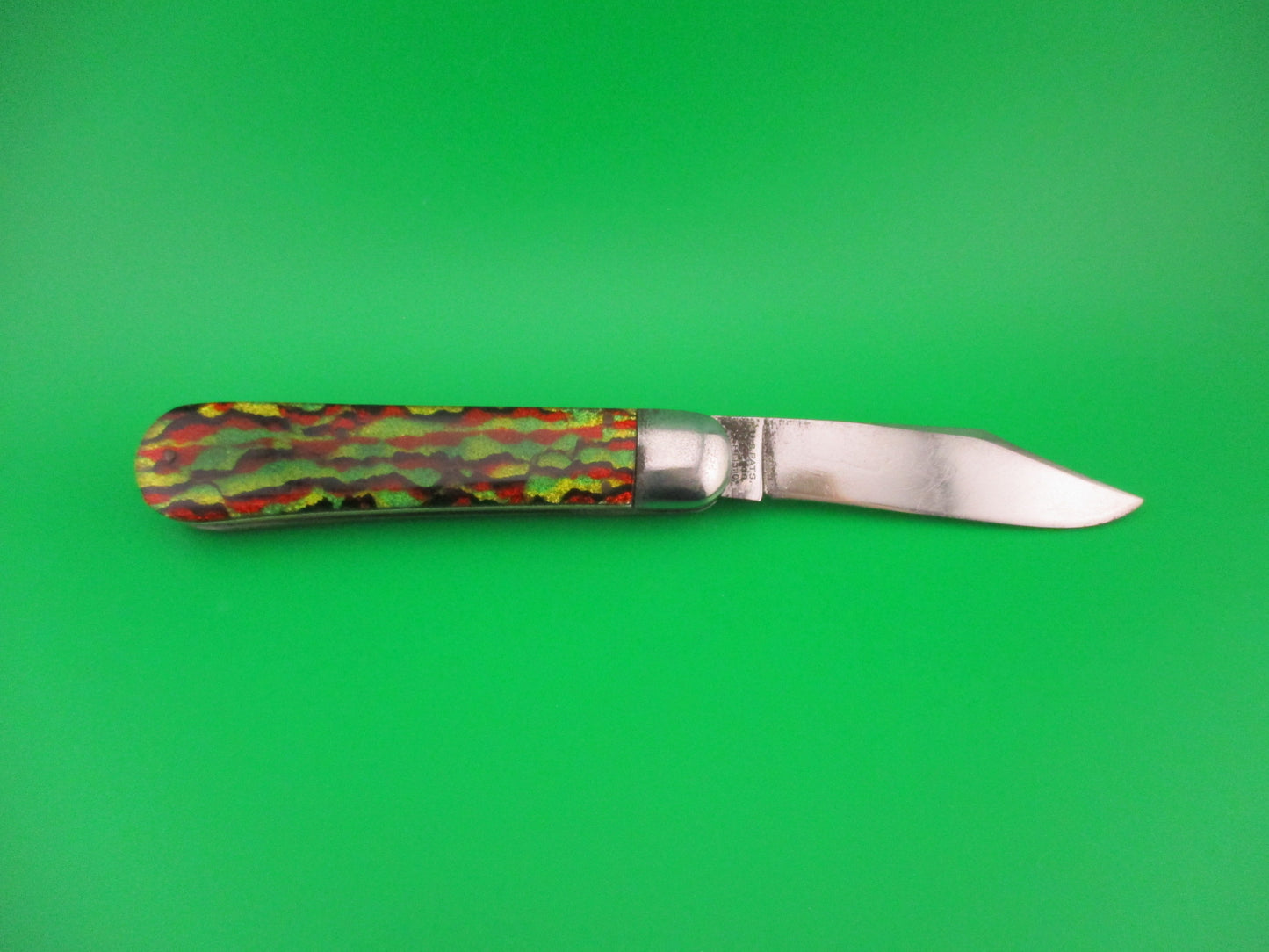 SCHRADE CUT CO Scout Christmas Tree Celluloid vintage automatic knife
