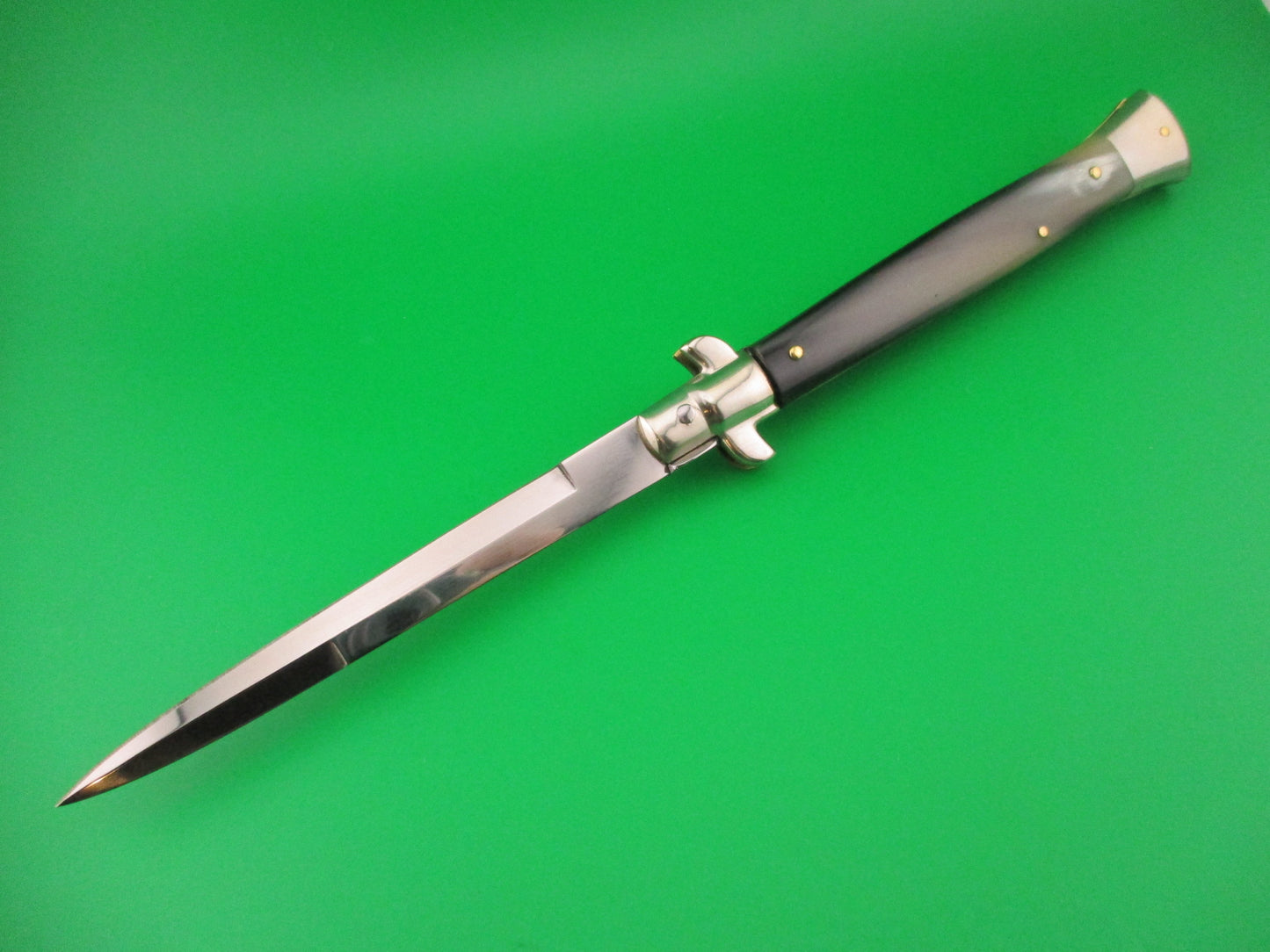 Walt's Flat Guard 28cm Italian Picklock Bayonet blade Brazilian horn automatic knife