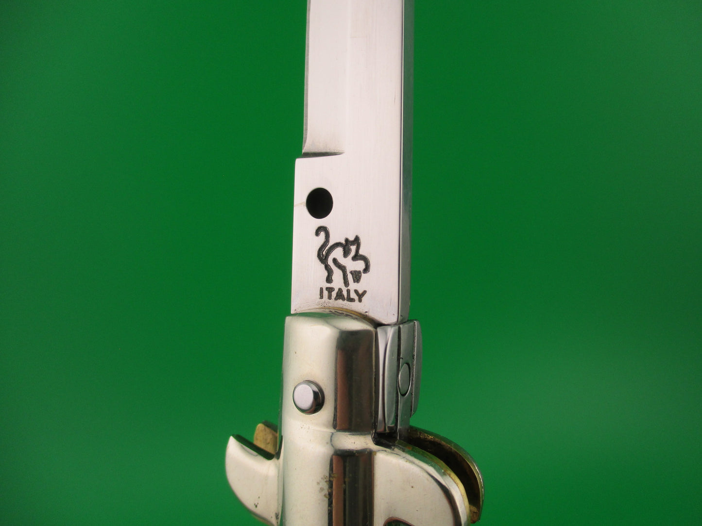 Walt's Flat Guard 28cm Italian Picklock Bayonet blade Brazilian horn automatic knife