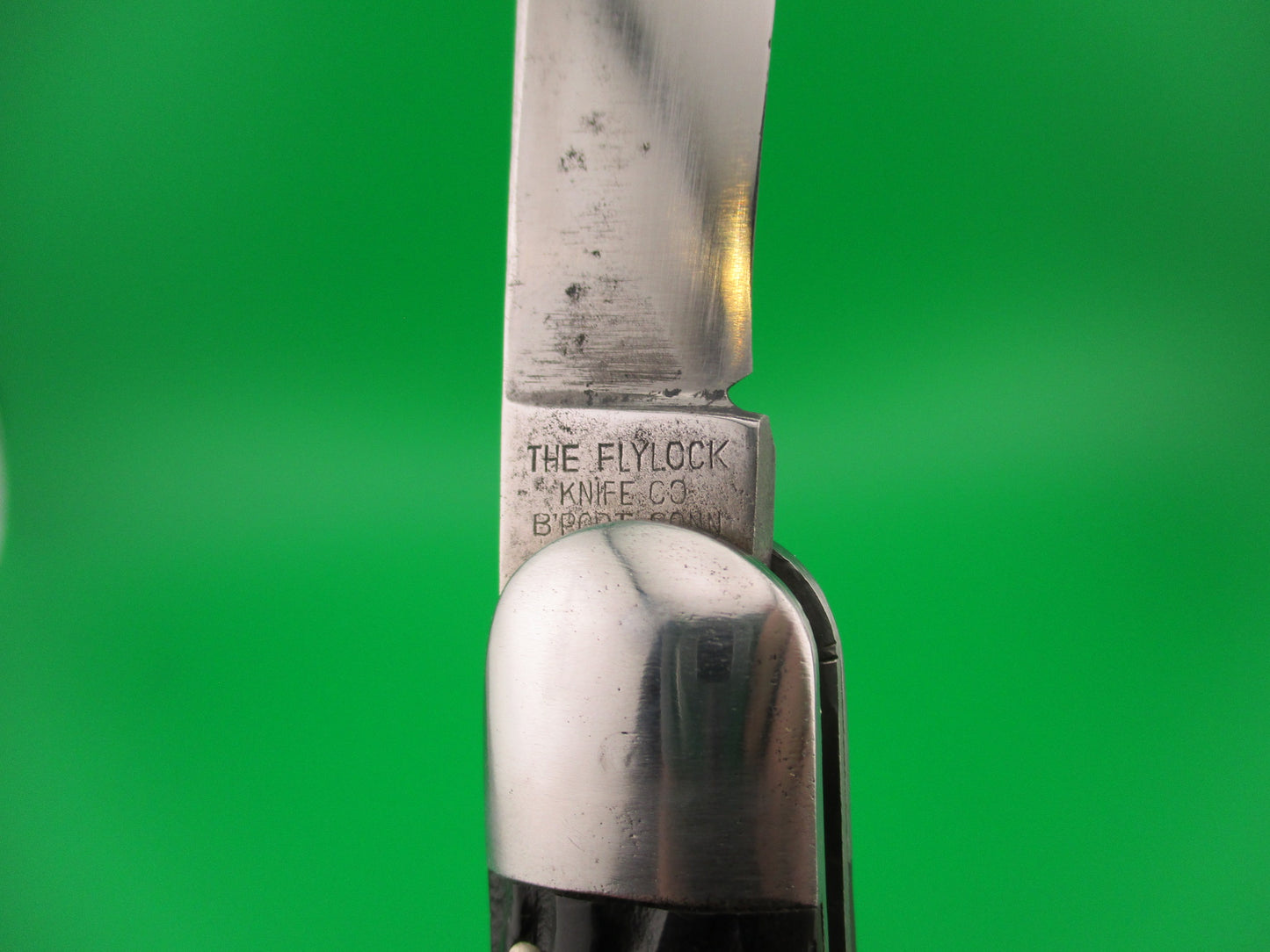 Flylock Hunter #11000 Large Single Black Wormgroove switchblade knife