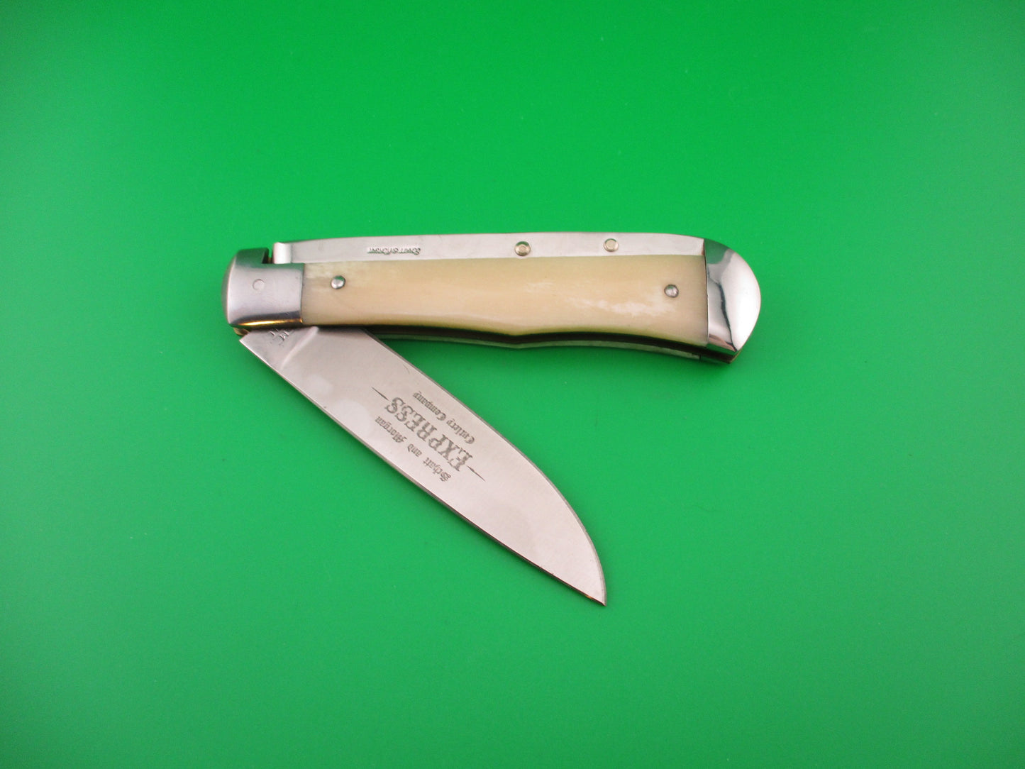 Schatt & Morgan #3 EXP S&M EXPRESS Drop point Smooth bone automatic knife