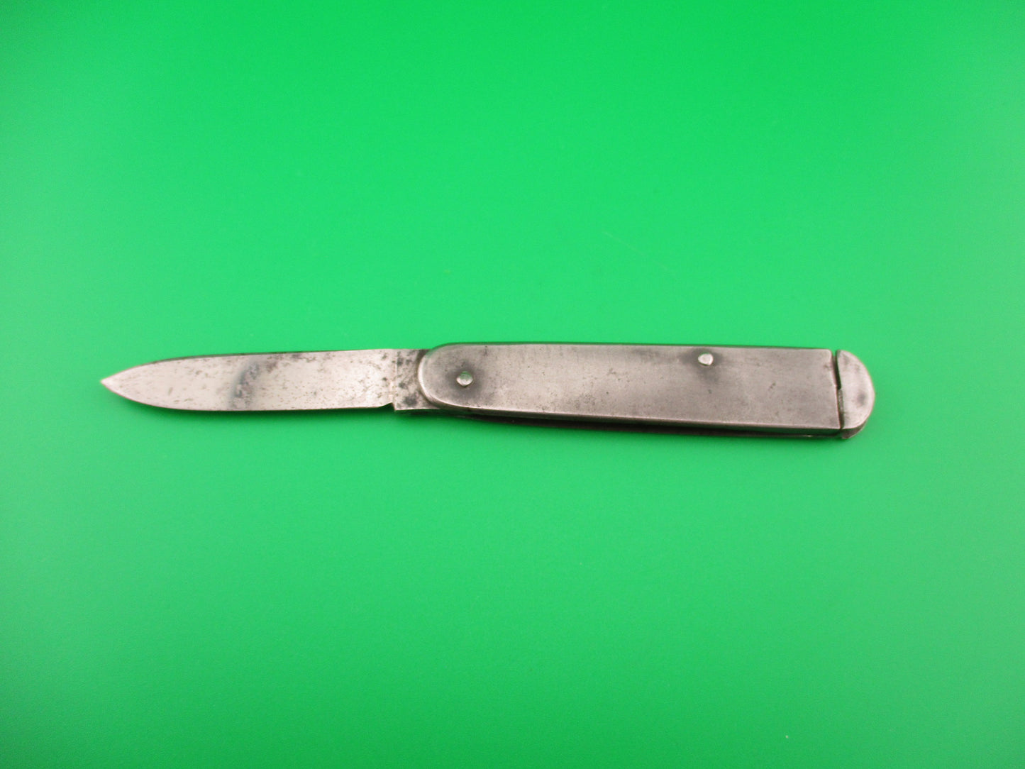 Sterile Vintage 13cm open German Automatic Coilspring Squeeze Knife early 20th century