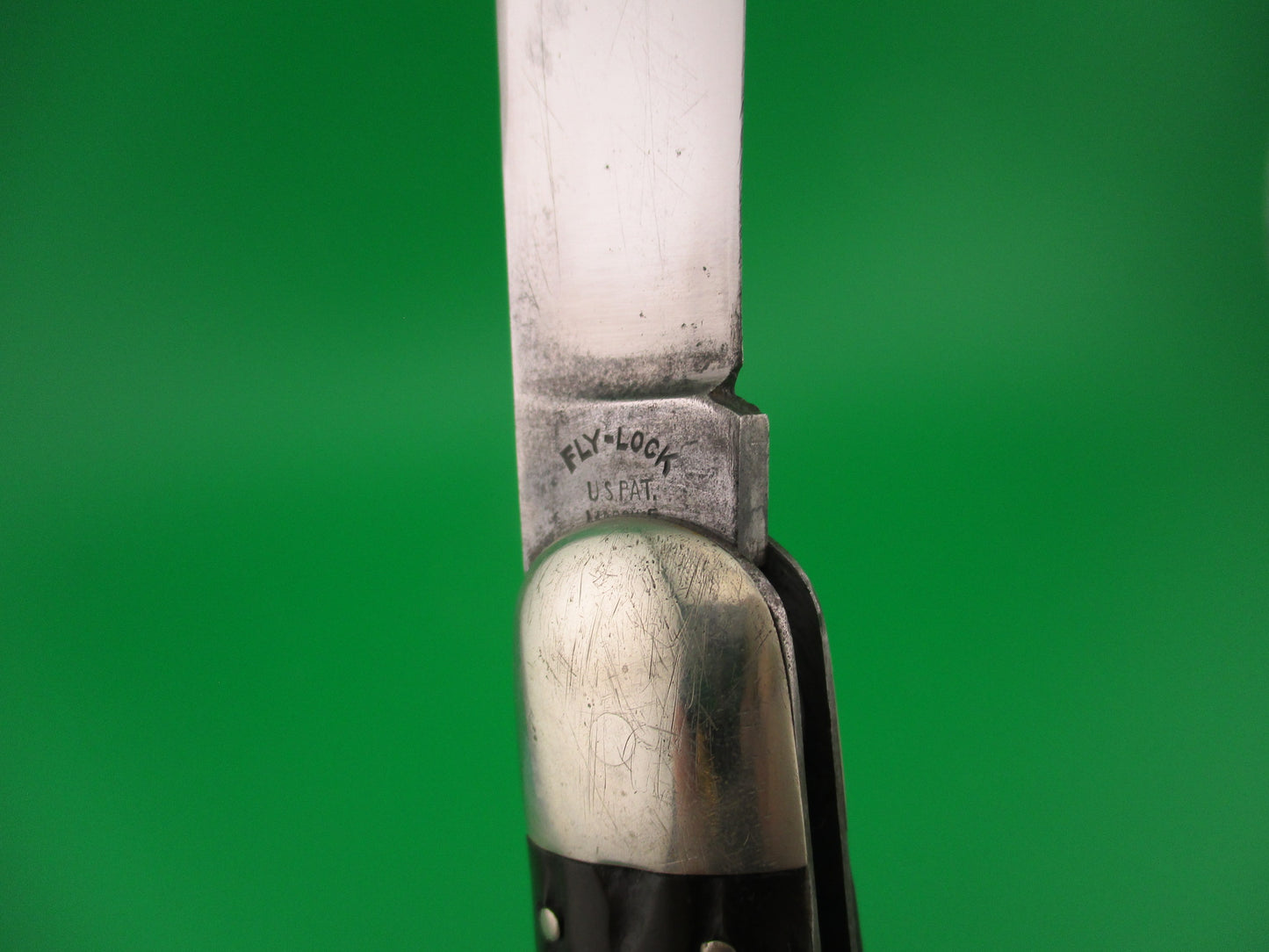 CHALLENGE CUT CO FLYLOCK Antique Hunter Black Switchblade knife
