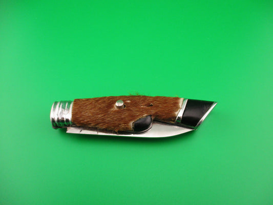 PAT INOX 19cm Italian Hoof Knife vintage automatic w hair