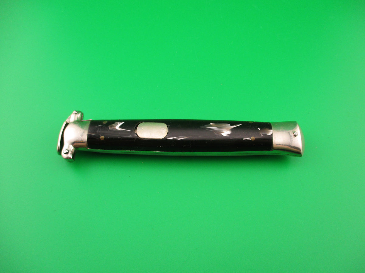 C. Jul Herbertz 21cm OTF Italian trapdoor flush button NOS switchblade vintage 1960s