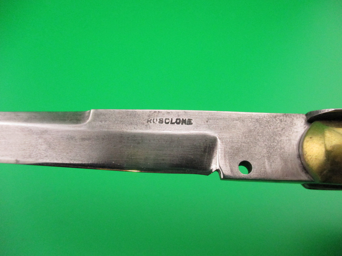 FROSOLONE 27cm Italian 1940s Picklock Wood Brass Vintage automatic knife
