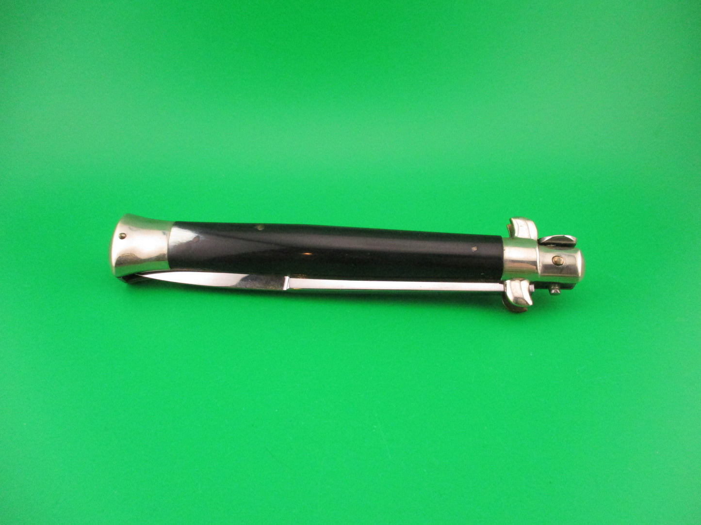 RAIMONDO SPRING ROSTFREI 28cm Italian Picklock Black 1950s automatic knife