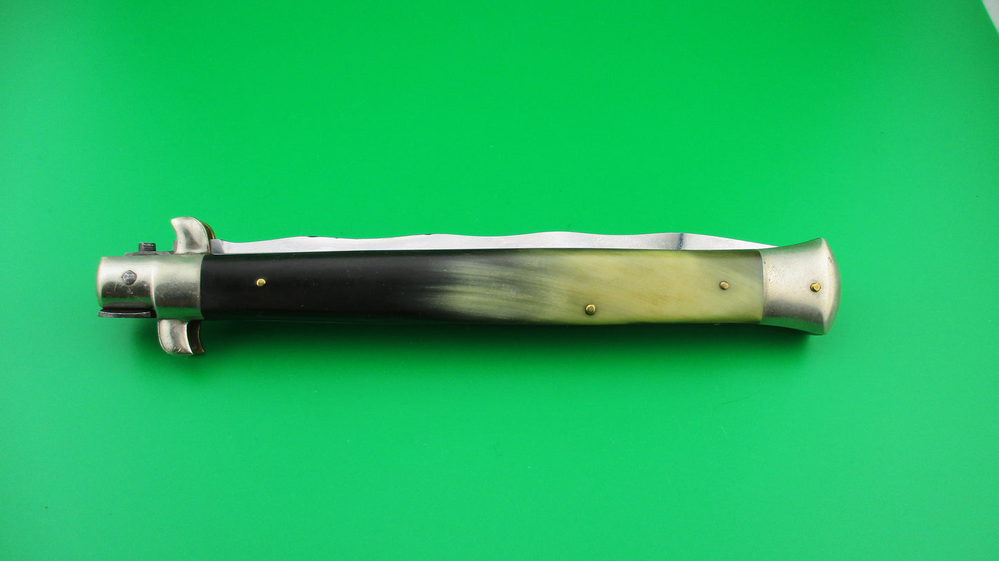 M. ITALY INOX 33cm Italian Picklock KRIS blade automatic knife 1950s Vintage 5mm