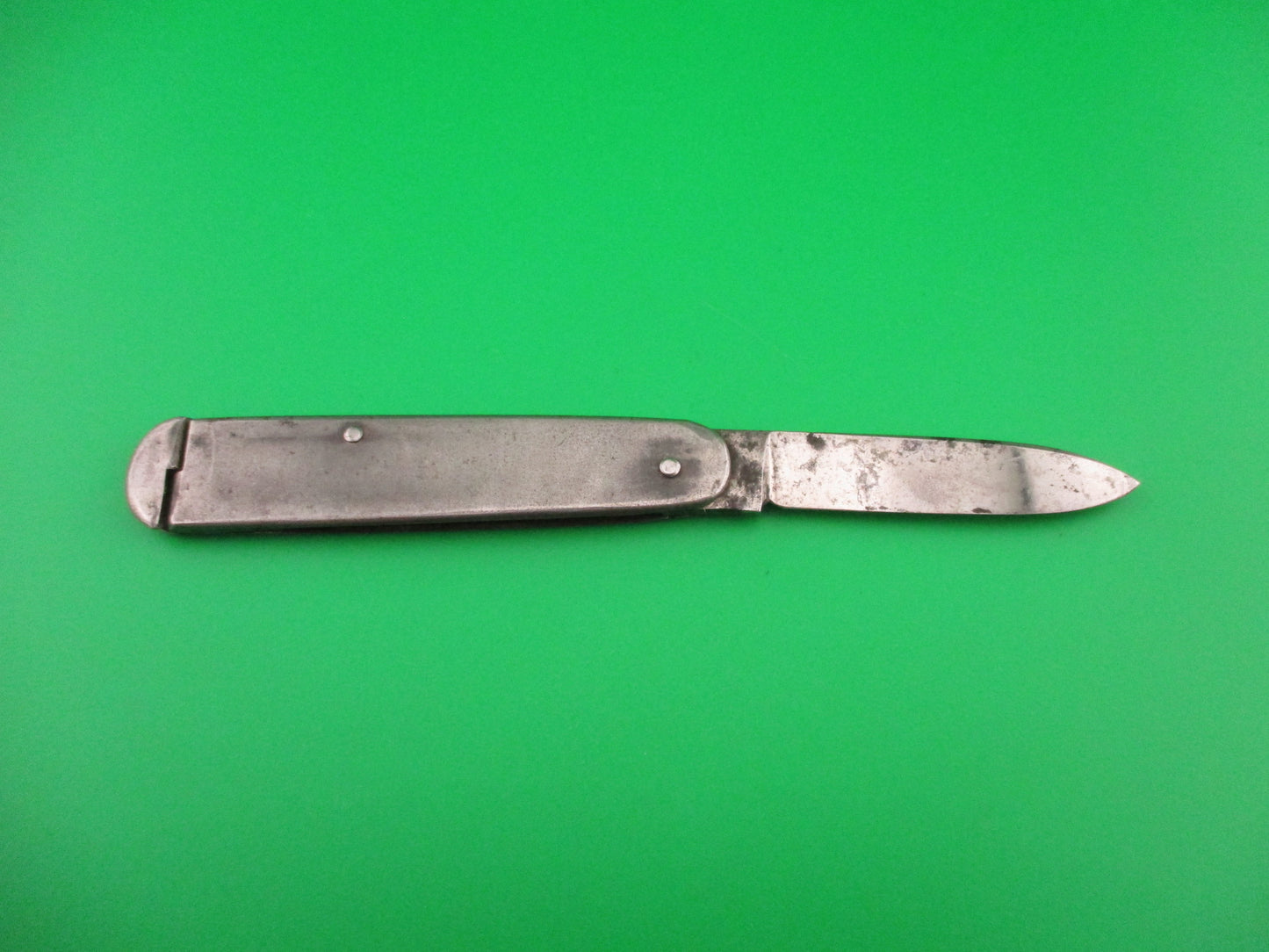 Sterile Vintage 13cm open German Automatic Coilspring Squeeze Knife early 20th century
