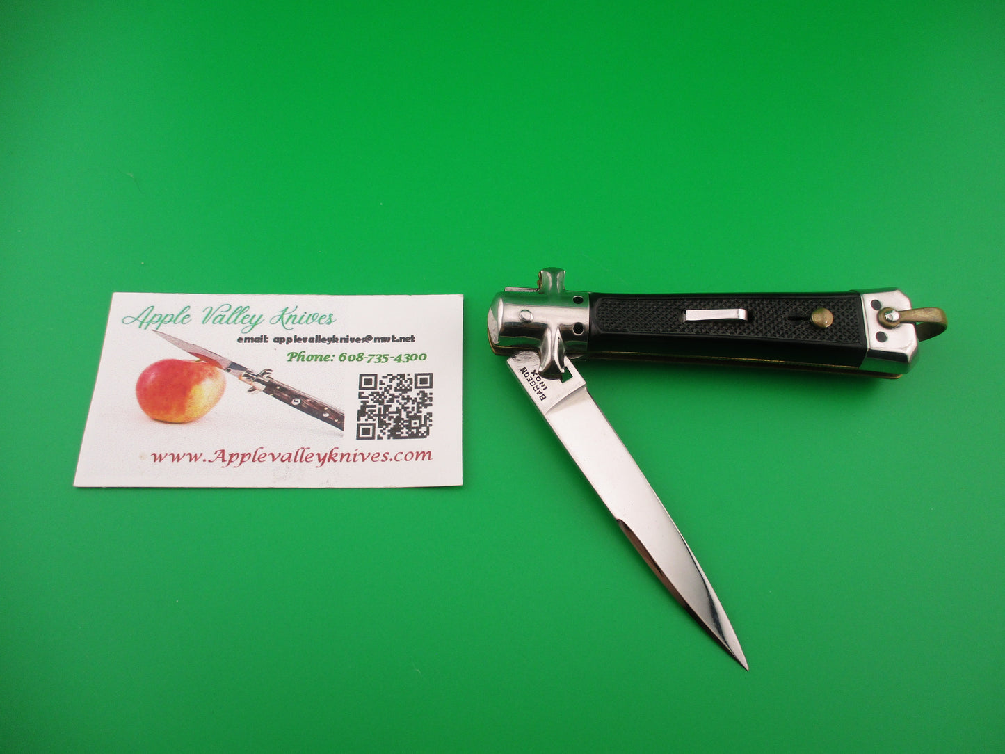BARGEON INOX 19cm vintage French fixed guards automatic knife